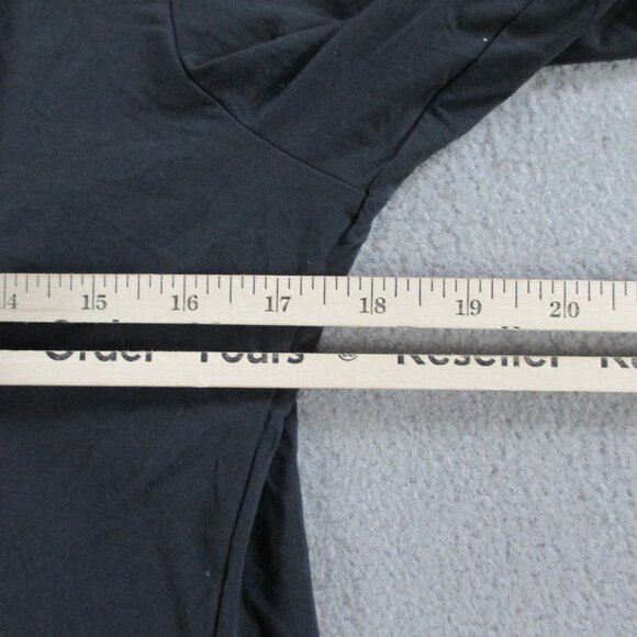 SKIMS Fits Everybody Long Sleeve T Shirt Womens 2X Onyx Black Stretch NWT - Picture 5 of 9